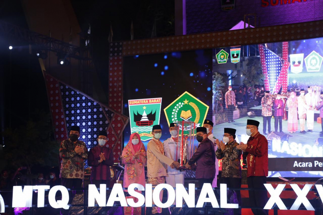 Awalnya Target Lima Besar, Gubernur Sumbar Bangga Sabet Juara Umum MTQ Nasional 2020